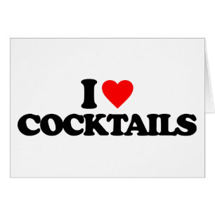 JAG ÄLSKAR COCTAILAR HÄLSNINGSKORT