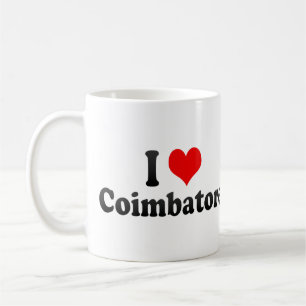 Jag älskar Coimbatore, Indien Kaffemugg