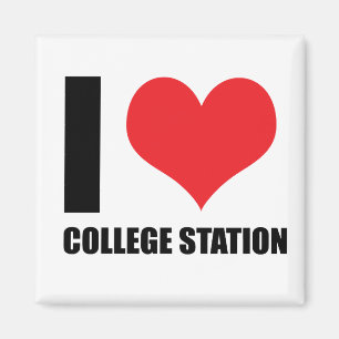 Jag älskar College Station  Magnet