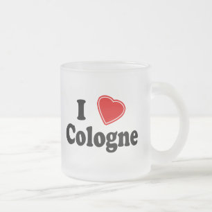 Jag älskar Cologne Frostad Glasmugg