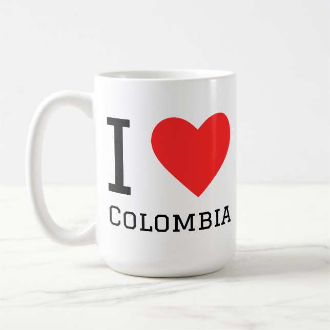 Jag älskar Colombia  Kaffemugg (Vänster)