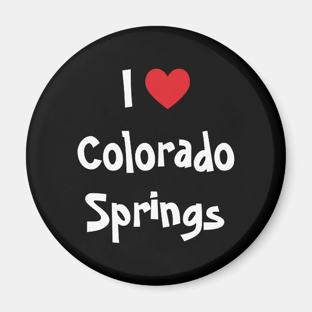 Jag älskar Colorado Springs Magnet (Framsidan)