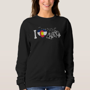 Jag älskar Colorado State Flag för Coloradans T Shirt