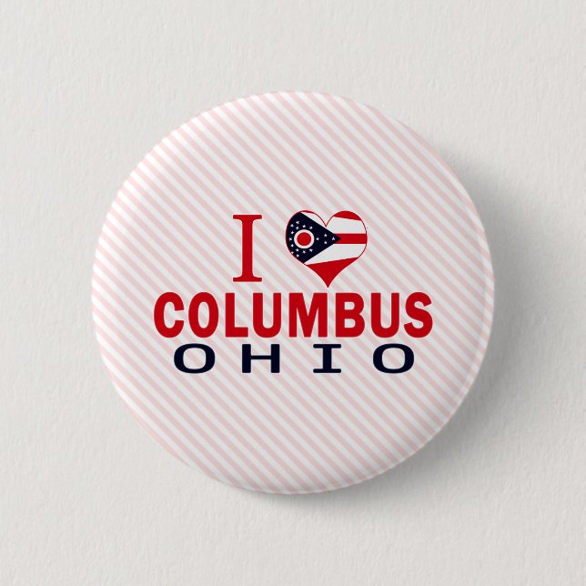 Jag älskar Columbus, Ohio Knapp (Framsida)