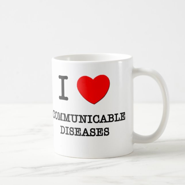 Jag älskar Communicable sjukdomar Kaffemugg (Höger)