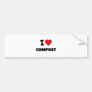 Jag älskar Compost Bildekal