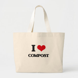 Jag älskar Compost Jumbo Tygkasse