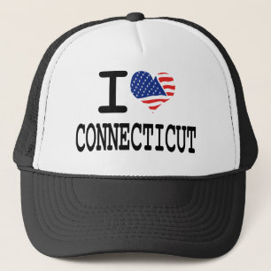 Jag älskar Connecticut Keps