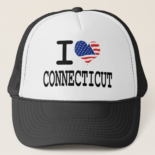 Jag älskar Connecticut Keps (Framsida)