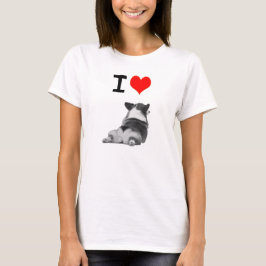 Jag älskar Corgiändor Tee Shirt