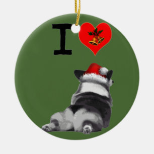 Jag älskar Corgis Julgransprydnad Keramik