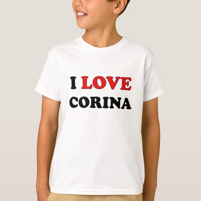 Jag älskar Corina T Shirt (Framsida)