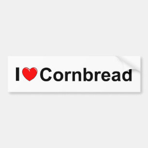 Jag älskar cornbreaden (för hjärta) bildekal