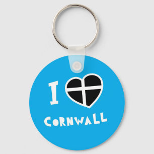 Jag älskar Cornwall Nyckelring