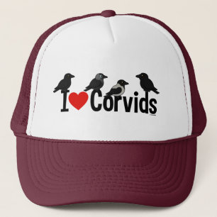 Jag älskar Corvids Truckerkeps