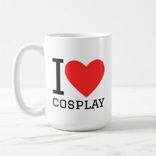 Jag älskar cosplay kaffemugg