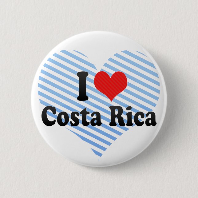 Jag älskar Costa Rica Knapp (Framsida)