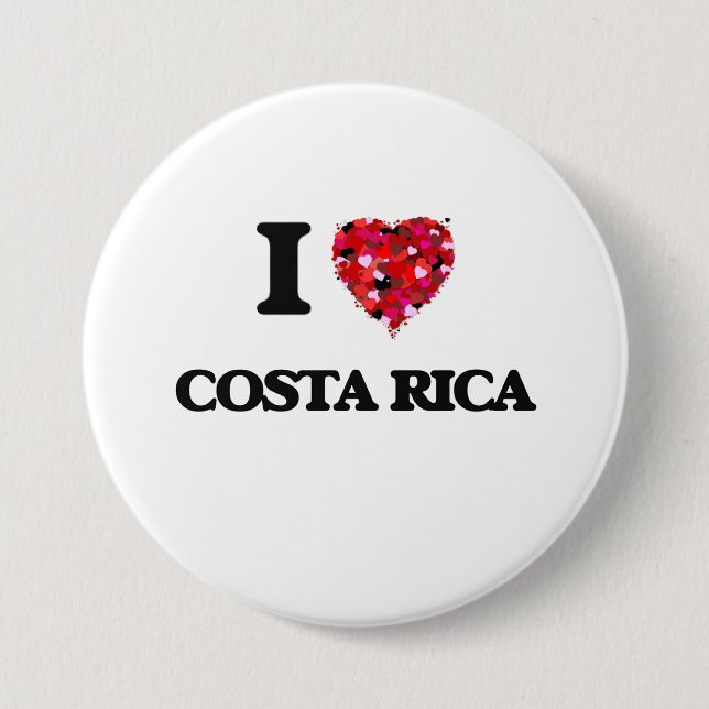 Jag älskar Costa Rica Knapp (Framsida)