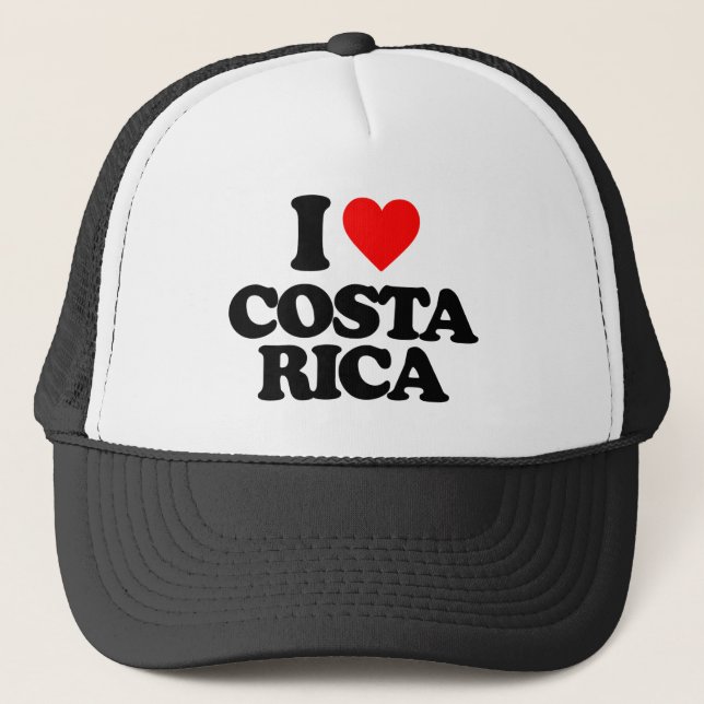 JAG ÄLSKAR COSTA RICA TRUCKERKEPS (Framsida)