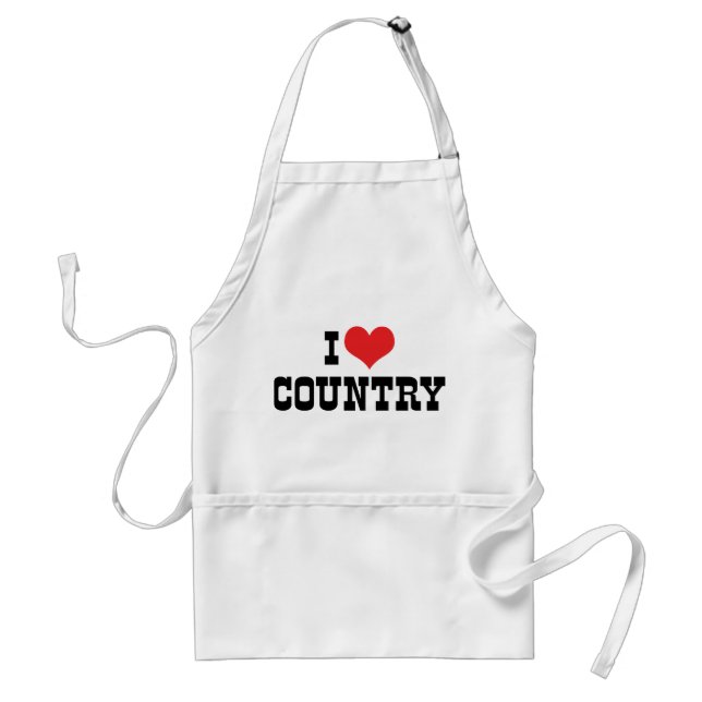 Jag älskar countrymusik förkläde (Framsidan)