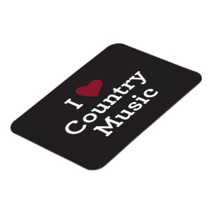 Jag älskar countrymusik magnet