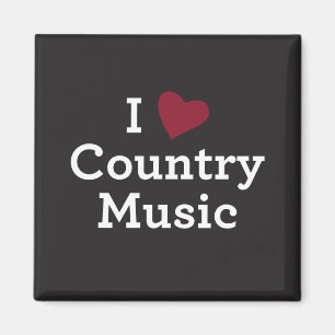 Jag älskar countrymusik magnet
