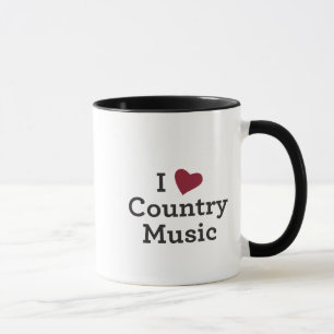 Jag älskar countrymusik mugg