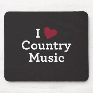Jag älskar countrymusik musmatta