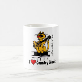Jag älskar countrymusik vid Kountry Kat Kaffemugg