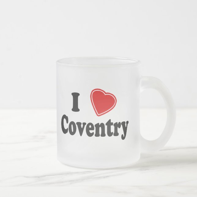 Jag älskar Coventry Frostad Glasmugg (Höger)