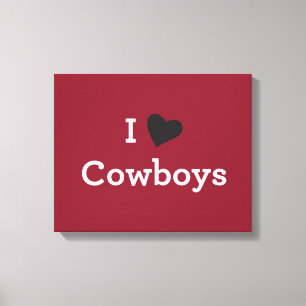 Jag älskar Cowboys Canvastryck