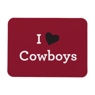 Jag älskar Cowboys Magnet