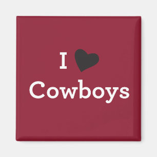 Jag älskar Cowboys Magnet