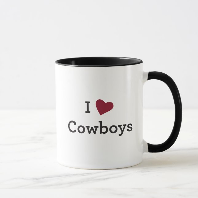 Jag älskar Cowboys Mugg (Höger)