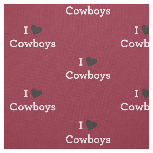 Jag älskar Cowboys Tyg (Provkarta)