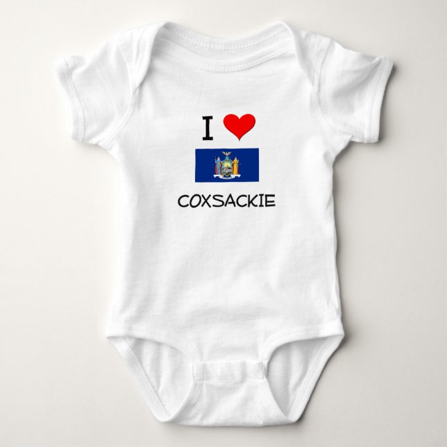 Jag älskar Coxsackie New York T-shirt (Framsida)