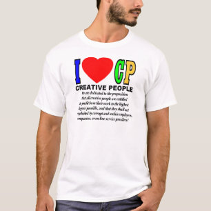 Jag älskar CP (det idérika folket) T-shirt