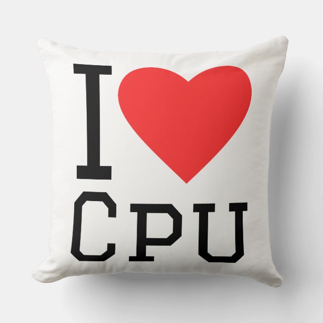 Jag älskar cpu kudde (Framsida)
