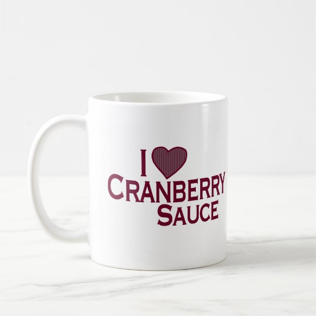 Jag älskar Cranberrysås Kaffemugg (Vänster)