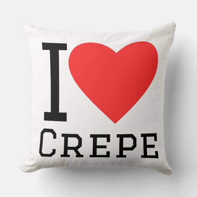 Jag älskar crêpe kudde (Framsida)