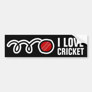 Jag älskar cricket dekal för fans och spelare