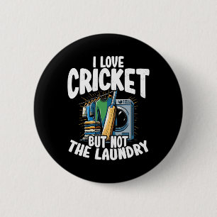 Jag älskar cricket men inte tvättdesign för Cric Knapp
