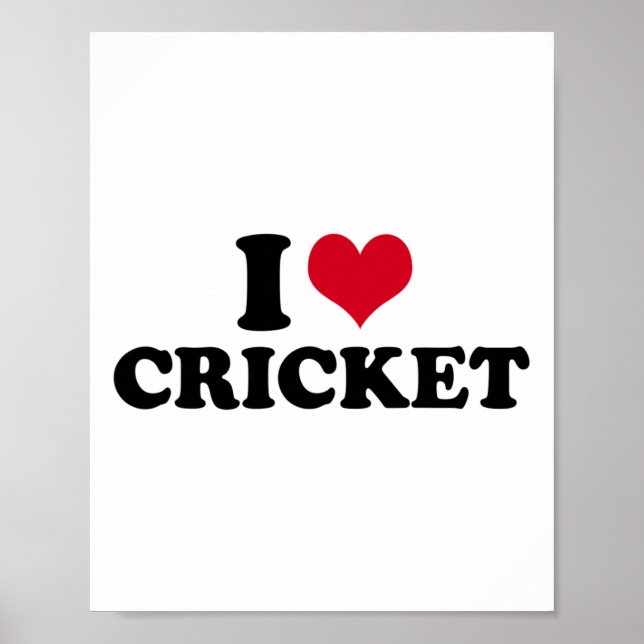Jag älskar cricket  poster (Framsidan)