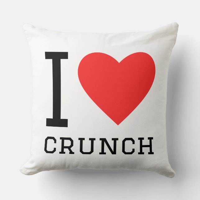 Jag älskar crunch kudde (Framsida)