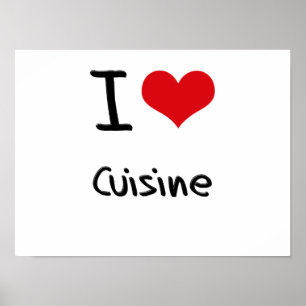 Jag älskar cuisine poster