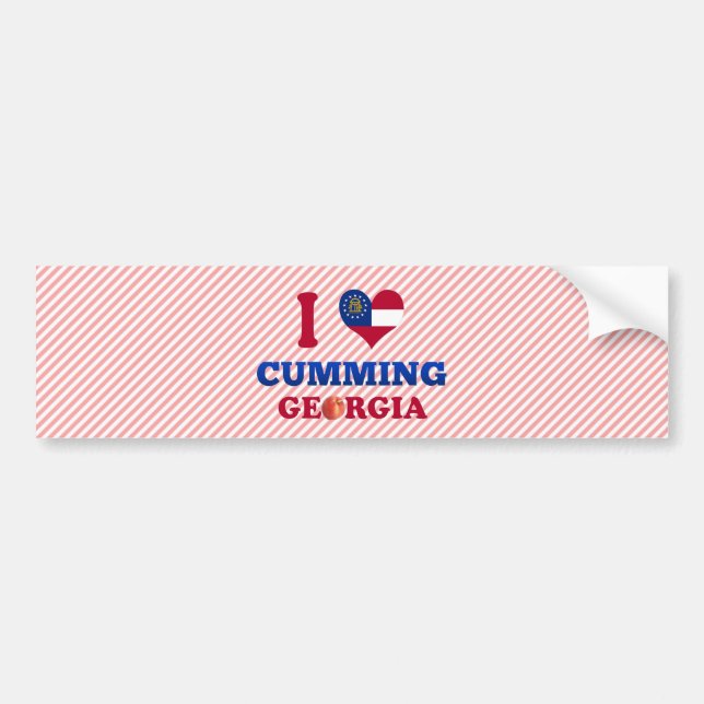 Jag älskar cummingen, Georgia Bildekal (Framsidan)