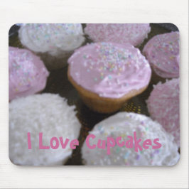 Jag älskar cupcakes musmatta