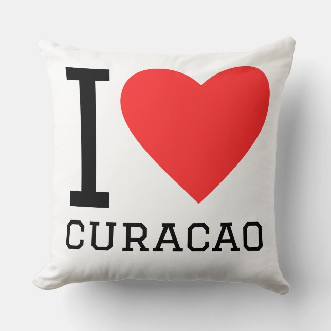 Jag älskar curaçao  kudde (Framsida)