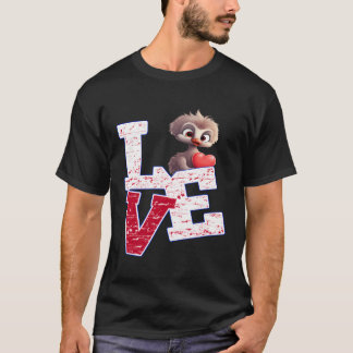 Jag älskar Cute Baby Ostriches T Shirt