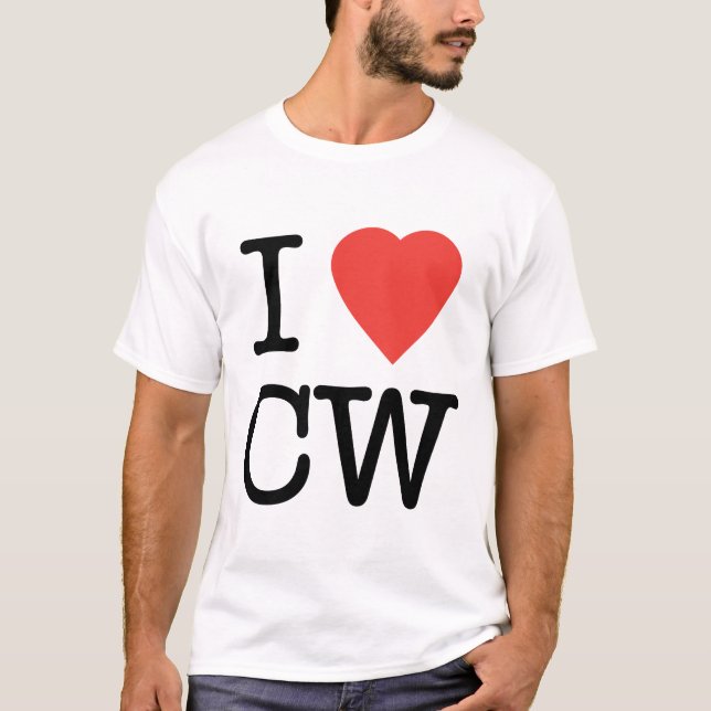 Jag älskar CW-T-tröja Tee Shirt (Framsida)